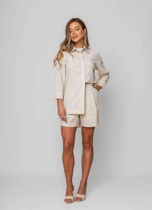 Salvatore Fashion - Camisa Alfaiataria Linho M/L com Bolso - SALVATORE FASHION