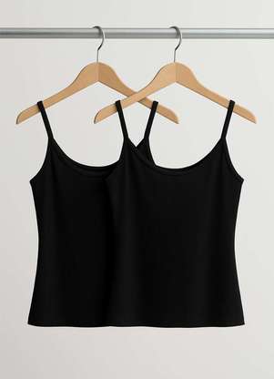 Salvatore Fashion - Kit 2 Regatas Alcinha Canelada - SALVATORE FASHION