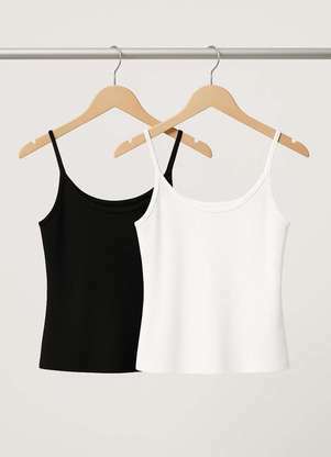 Salvatore Fashion - Kit 2 Regatas Alcinha Canelada - SALVATORE FASHION