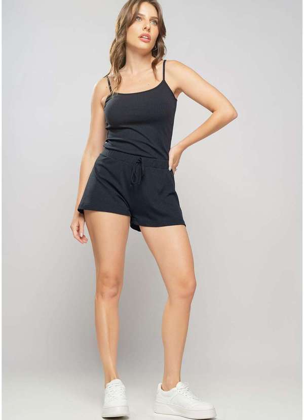 Salvatore Fashion - Kit 2 Regatas Alcinha Canelada Preto 4