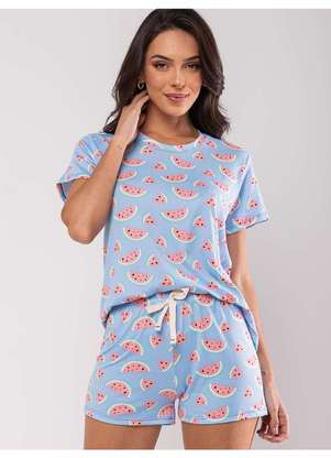 Salvatore Fashion - Pijama Short e Blusa M/C Malha Fashion - SALVATORE FASHION