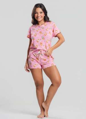 Salvatore Fashion - Pijama Short e Blusa M/C Malha  Fashion - SALVATORE FASHION