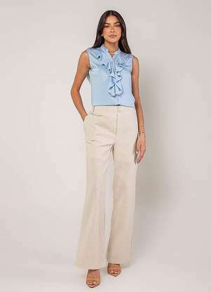 Salvatore Fashion - Regata Alfaiataria com Babados - SALVATORE FASHION