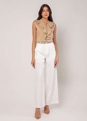 Salvatore Fashion - Regata Alfaiataria com Babados - SALVATORE FASHION