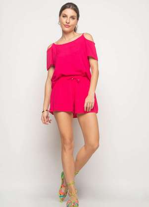 Salvatore Fashion - Regata Ombro Vazado Viscolinho  Fashion - SALVATORE FASHION