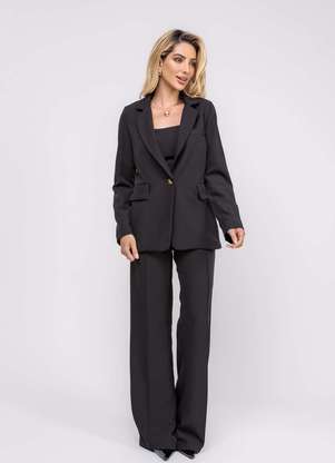 Salvatore Fashion - Blazer Alfaiataria Botão Único - SALVATORE FASHION