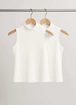 Salvatore Fashion - Kit 2 Regatas Cava Americana Canelada - SALVATORE FASHION