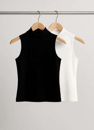 Salvatore Fashion - Kit 2 Regatas Cava Americana Canelada - SALVATORE FASHION