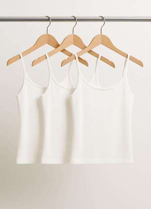 Salvatore Fashion - Kit 3 Regatas Alcinha Canelada - SALVATORE FASHION