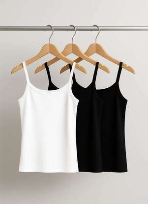 Salvatore Fashion - Kit 3 Regatas Alcinha Canelada - SALVATORE FASHION