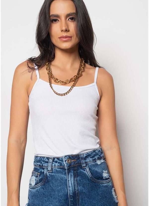 Salvatore Fashion - Kit 3 Regatas Alcinha Canelada Preto 2