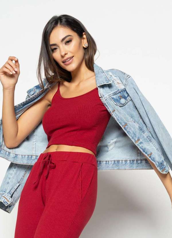 Salvatore Fashion - Jaqueta Jeans Marmorizado  Fashion Azul