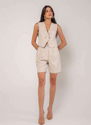 Salvatore Fashion - Conjunto Alfaiataria com Colete e Short - SALVATORE FASHION