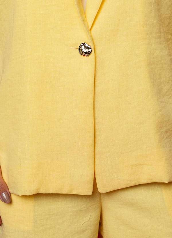 Salvatore Fashion - Conjunto Blazer com Bermuda Amarelo 3