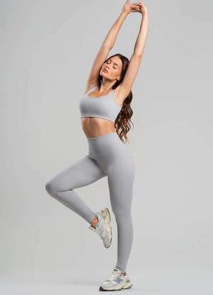 Salvatore Fashion - Conjunto Fitness Calça e Top sem Costura - SALVATORE FASHION