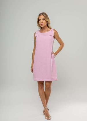 Salvatore Fashion - Vestido Curto Regata com Laço nos Ombros - SALVATORE FASHION