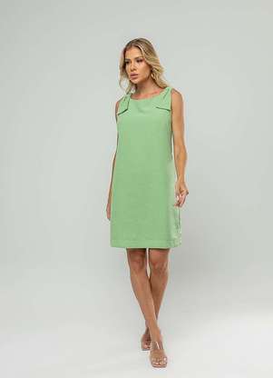 Salvatore Fashion - Vestido Curto Regata com Laço nos Ombros - SALVATORE FASHION