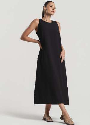 Salvatore Fashion - Vestido Midi Alfaiataria Marrant Regata com Fendas e Bolsos - SALVATORE FASHION