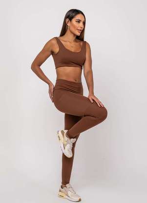 Salvatore Fashion - Calça Legging Suplex Poliamida com Bolso Quadrado - SALVATORE FASHION