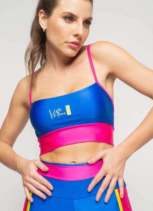 Salvatore Fashion - Top Suplex Poliamida com Alça Fina Fashion Rosa