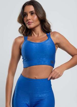 Salvatore Fashion - Top Suplex Canelado Brilho Decote e Tiras  Fashion - SALVATORE FASHION