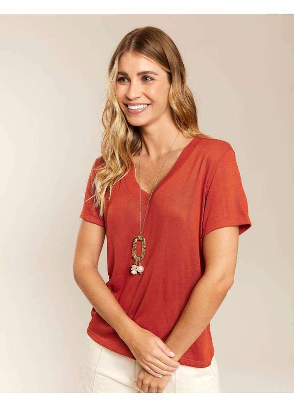Zinzane - Colar Zinzane Feminino Elo Martelado Trio Pingente - Dourado Dourado