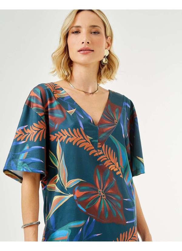 Zinzane - Blusa Zinzane Feminino Ludmilla Decote V Verde