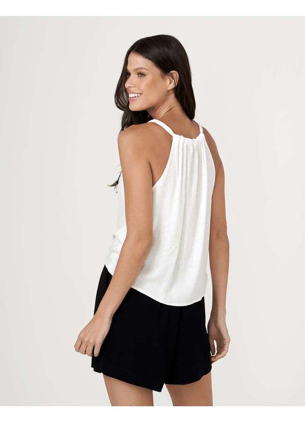 Zinzane - Blusa Zinzane Feminino no Jacquard Branco 4