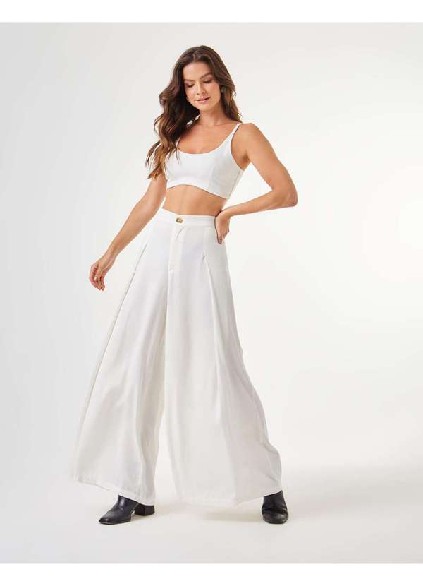 Zinzane - Top Zinzane Feminino Benagline Barra Assimetrica Branco 3