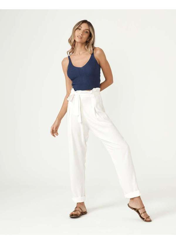 Zinzane - Calca Zinzane Clochard Pregas Branco