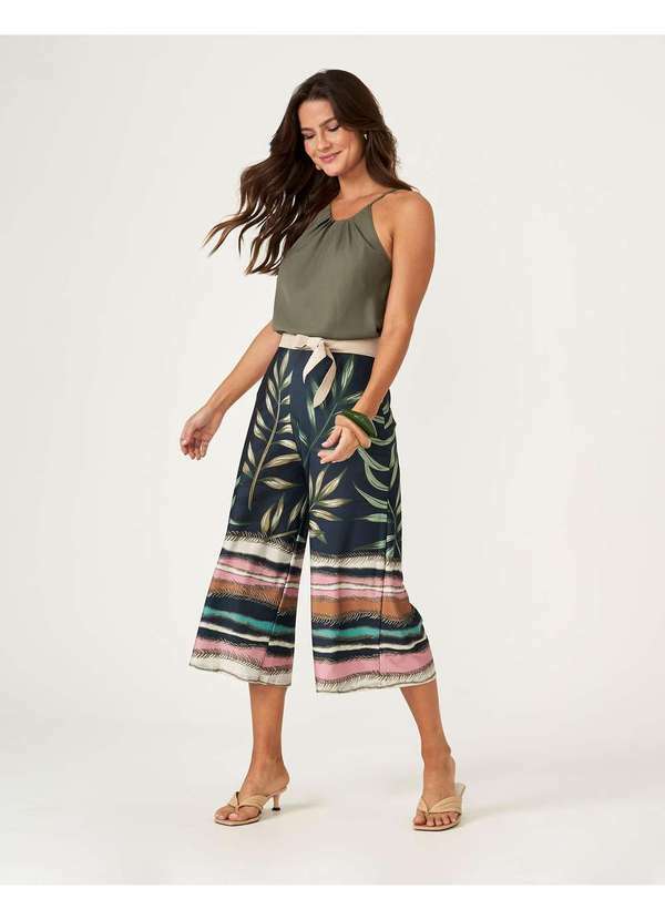 Zinzane - Calca Zinzane Pantacourt  Pamela Azul