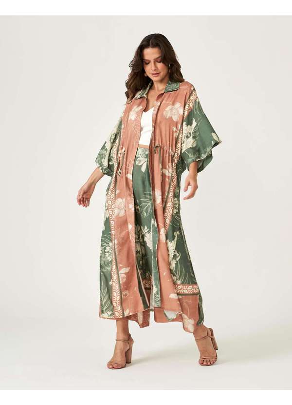 Zinzane - Kimono Zinzane Feminino Ravena Verde