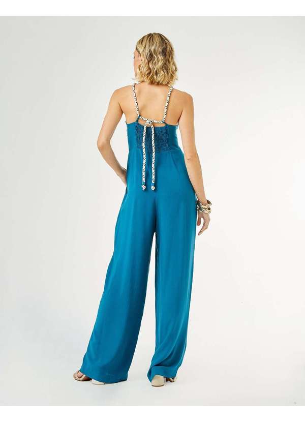 Zinzane - Macacao Zinzane Feminino Alca Cordas - Azul Azul 4