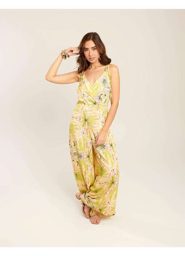 Zinzane - Macacao Zinzane Feminino Estampado Nina - Verde Lima Verde