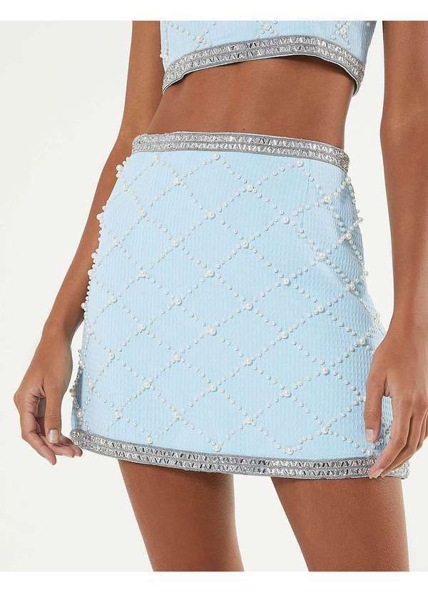 Zinzane - Saia Aplicacoes Pedras - Azul Claro Azul 3