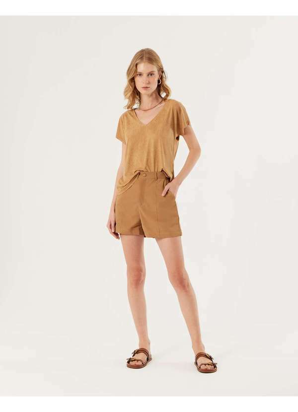 Zinzane - Short Alfaiataria Vinco - Bege Bege