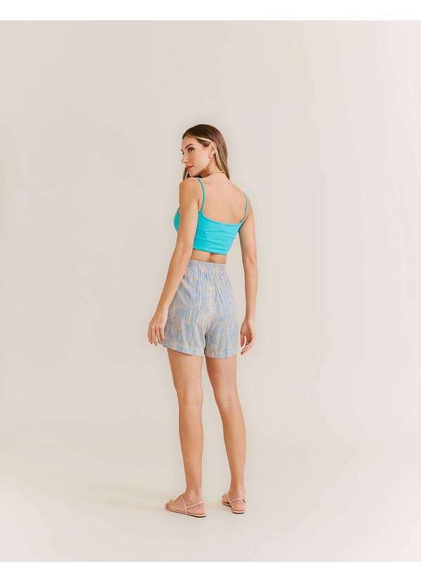 Zinzane - Short Estampado Textura Ice - Azul Ice Azul