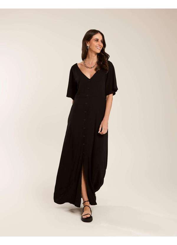 Vestido Preto Zinzane Vestido Midi Vestido Preto Zinzane Vestido