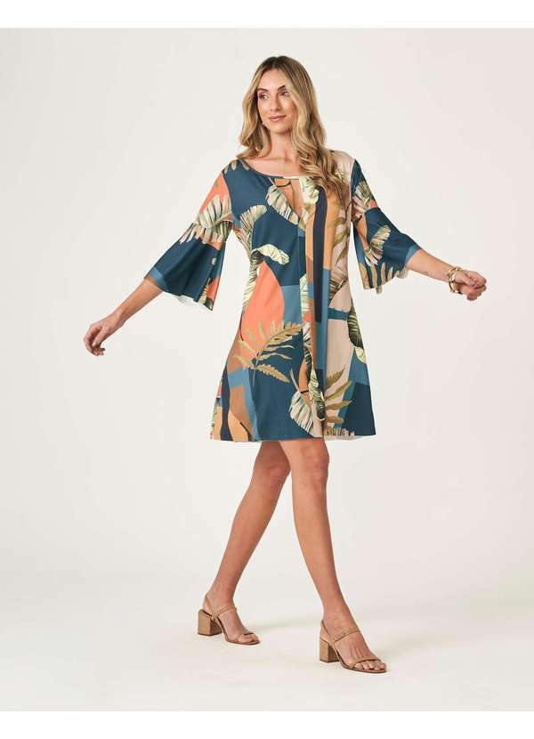 Zinzane - Vestido Sandra Curto Azul