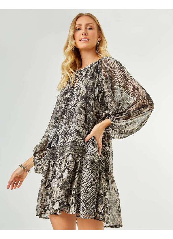 Zinzane - Vestido Veronica Amplo Cinza 3