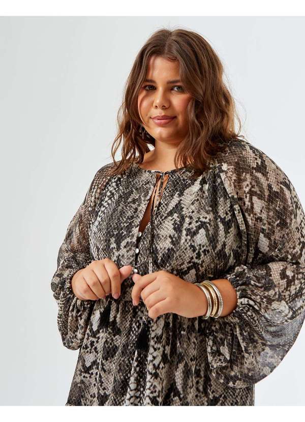 Zinzane - Vestido Veronica Amplo Cinza 6