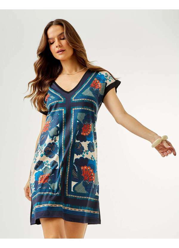 Zinzane - Vestido Zinzane Feminino Caixinha Soraia - Azul Azul