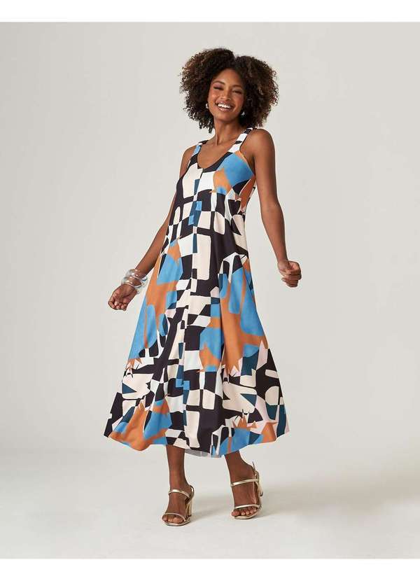 Zinzane - Vestido Zinzane Feminino Ingrid New Longo Preto