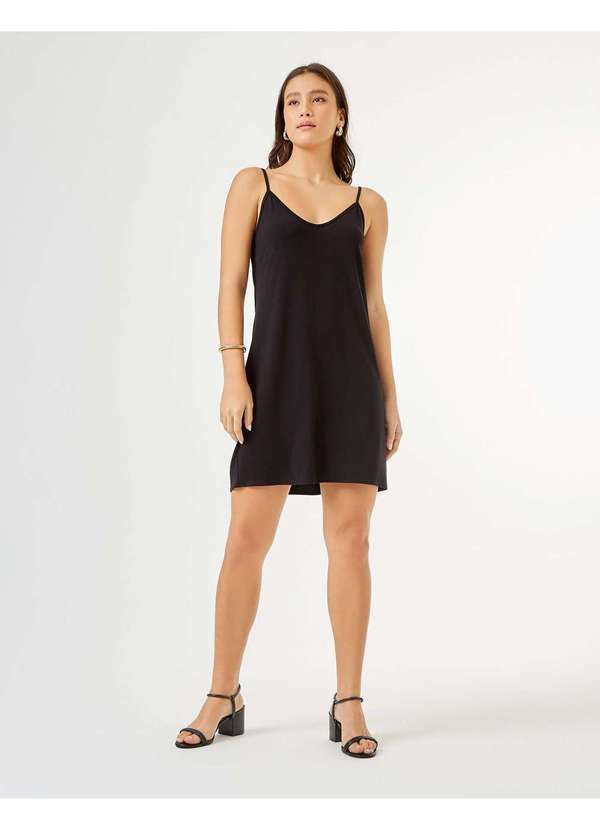 Zinzane - Vestido Zinzane Feminino Segunda Pele - Preto Preto