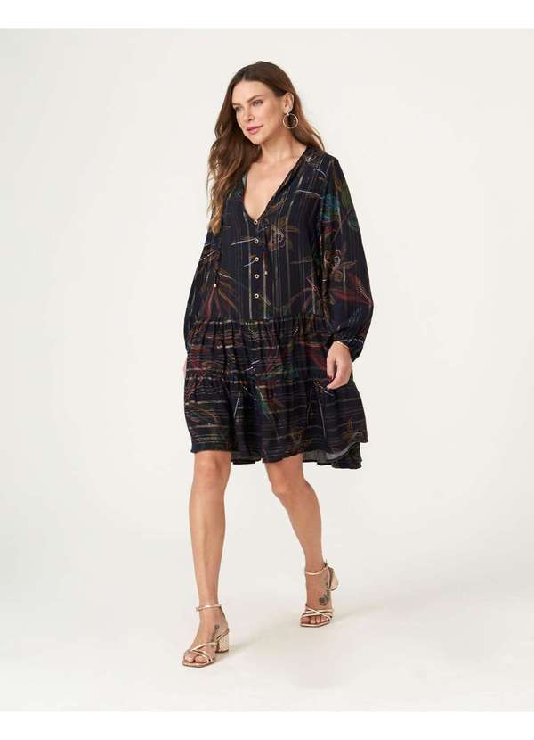 Zinzane - Vestido Zinzane Isadora Marias Preto 4