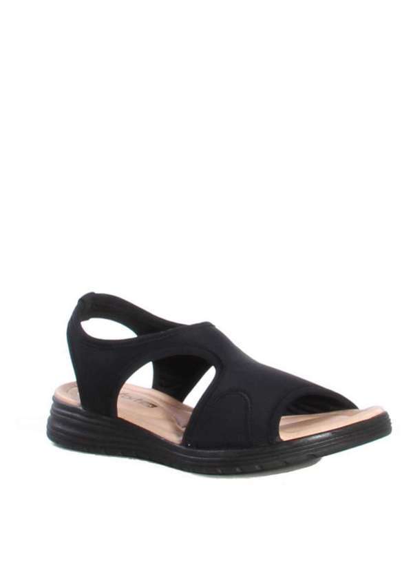 Comfortflex - Sandália Papete Feminina Comfortflex Superfit Preto Preto