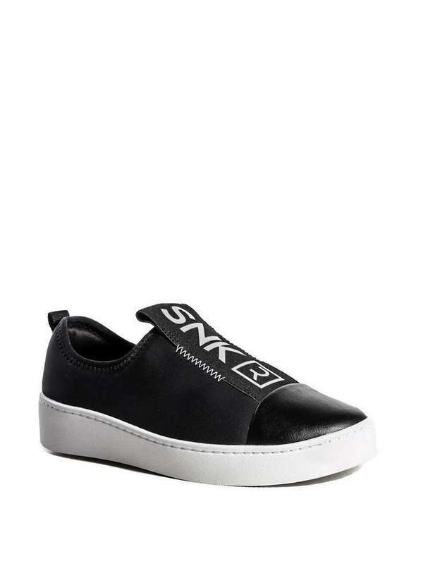 Ramarim - Tênis Feminino Slip On Ramarim Snk Preto Preto