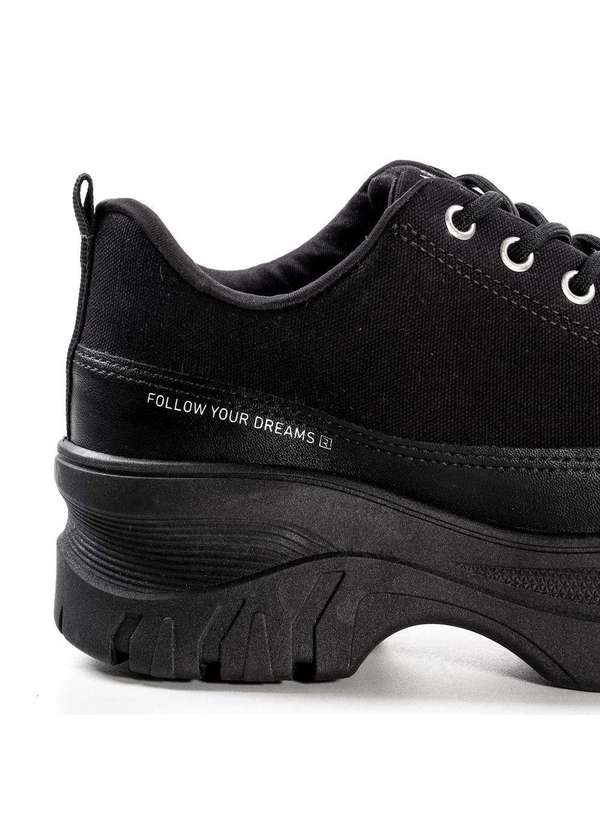 Ramarim - Tênis Platform Ramarim Solado Grosso Casual Preto Preto 3