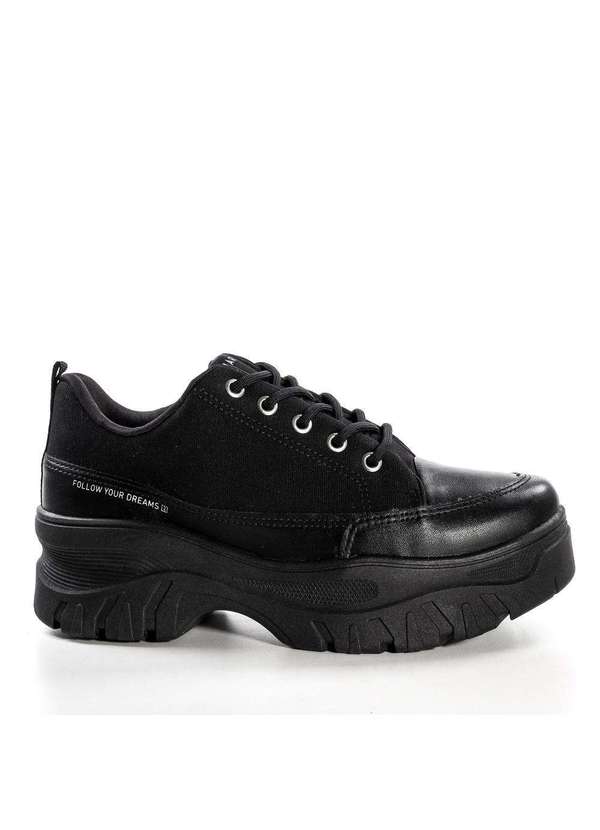 Ramarim - Tênis Platform Ramarim Solado Grosso Casual Preto Preto 4