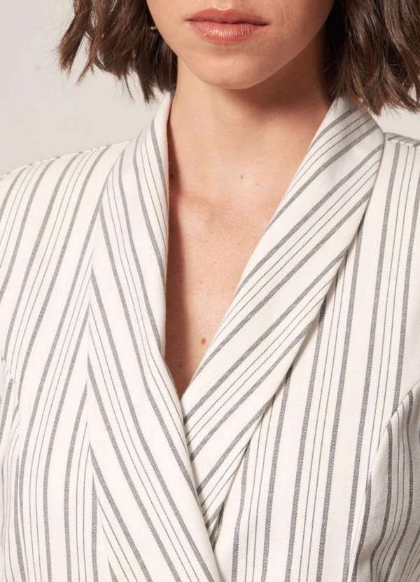 Mob - Blazer Alfaiataria  Volume Manga Estampado 3